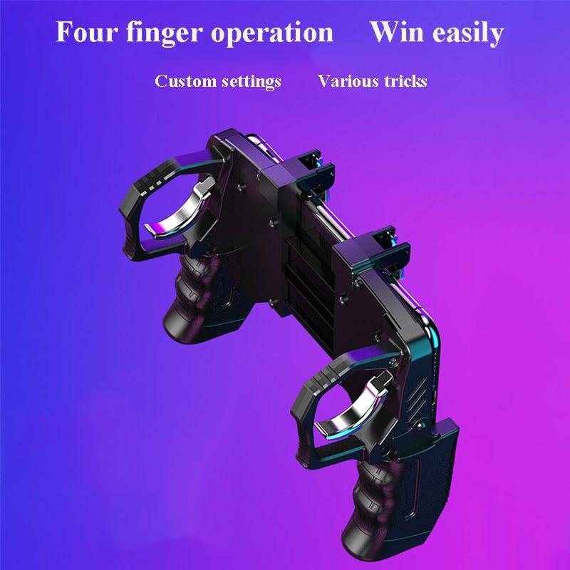 Metal Controller Joystick For Mobile Trigger Gamepad For Android Phone Shooting Game Trigger Fire Buttons Shooter Sensitive Joystick, Gamepad