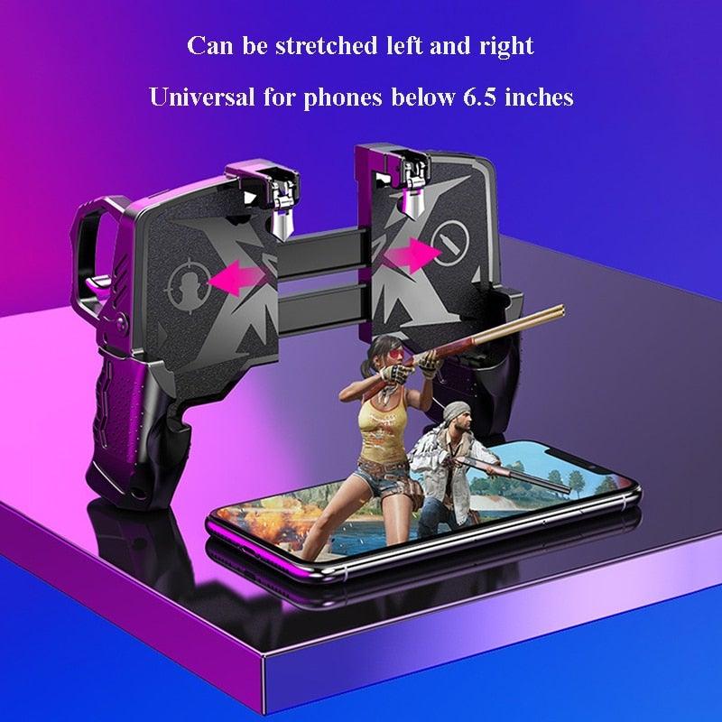 Metal Controller Joystick For Mobile Trigger Gamepad For Android Phone Shooting Game Trigger Fire Buttons Shooter Sensitive Joystick, Gamepad