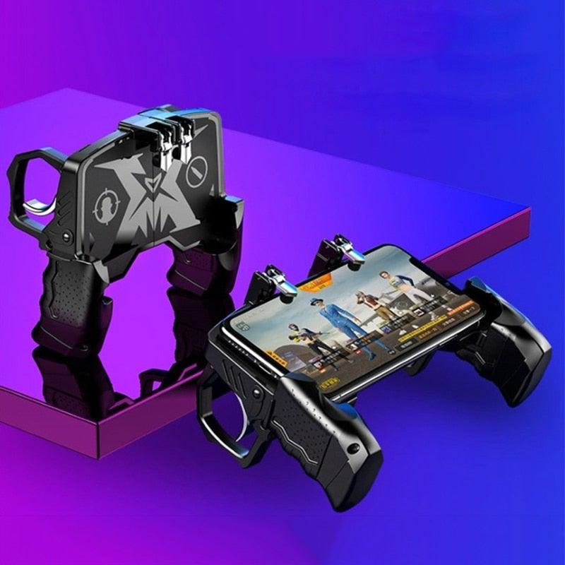Metal Controller Joystick For Mobile Trigger Gamepad For Android Phone Shooting Game Trigger Fire Buttons Shooter Sensitive Joystick, Gamepad
