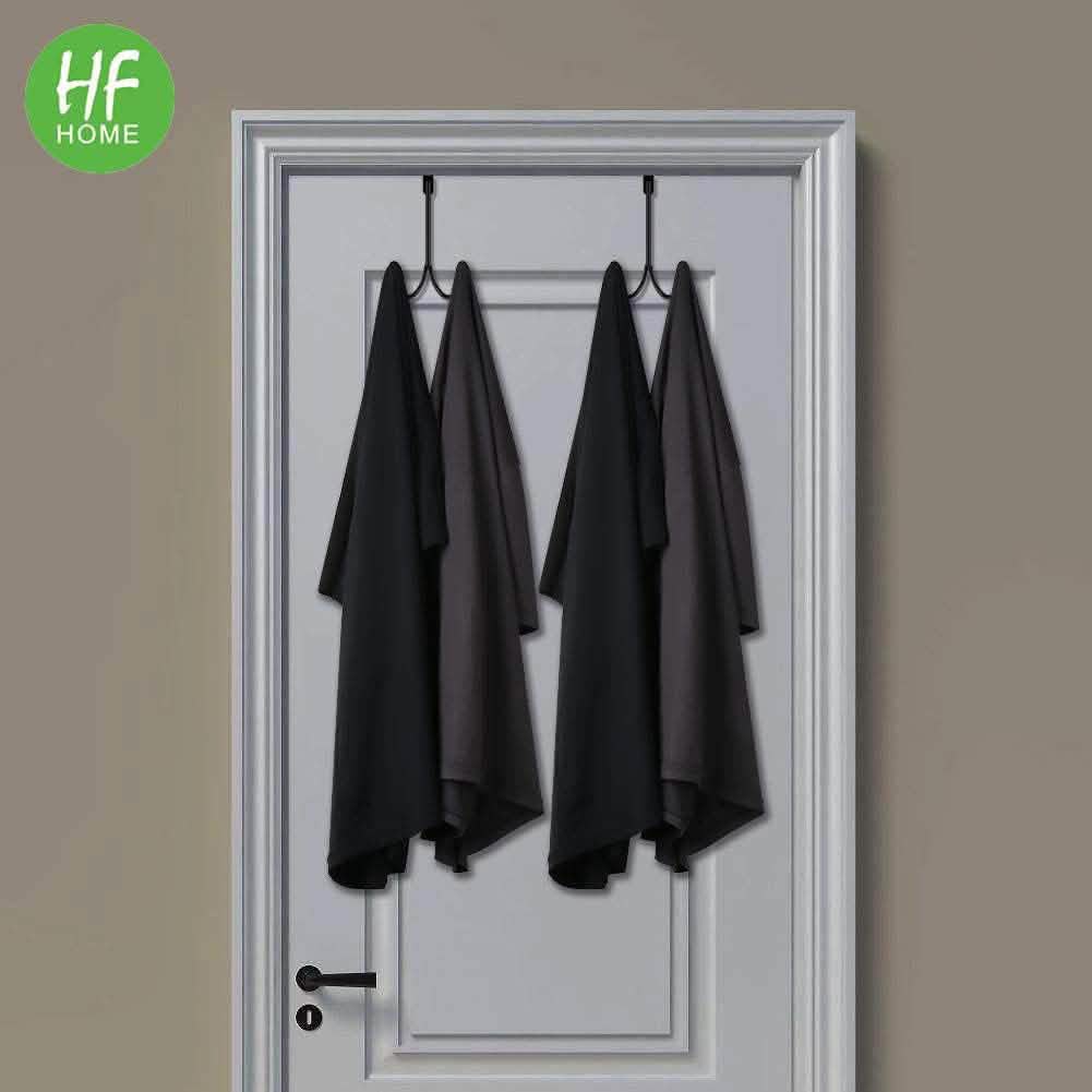 Metal Double Hanging Storage Hooks on Doors