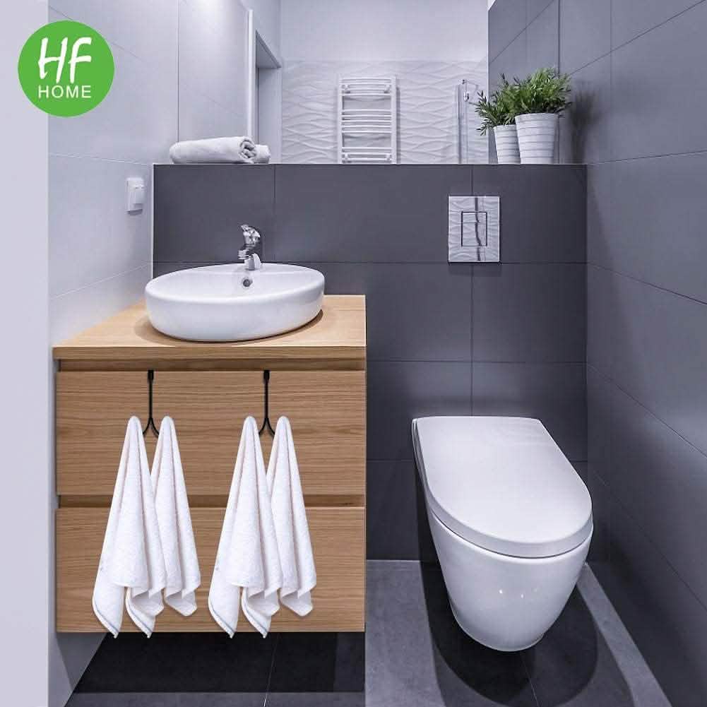 Metal Double Hanging Storage Hooks on Doors