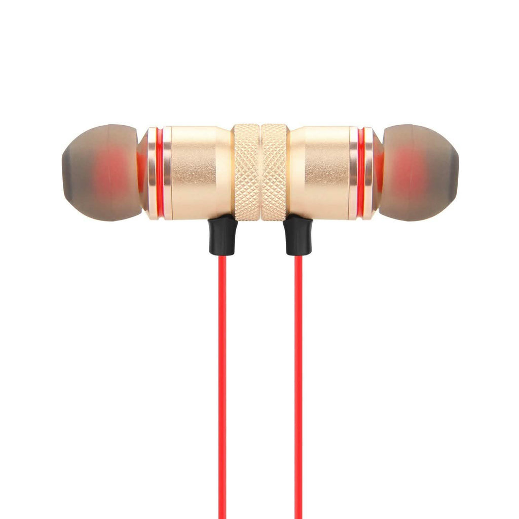 Metal Magnetic Wireless Bluetooth Earphone Sports Headset Stereo Bass