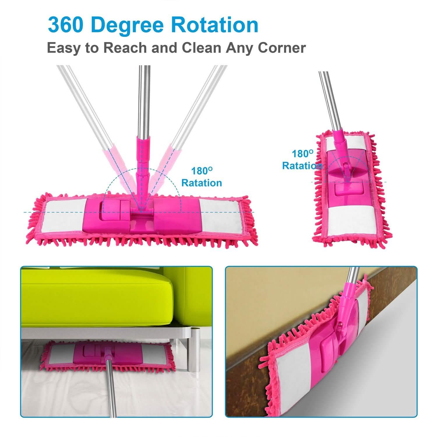 Microfiber 360¬∞ Rotatable Floor Mop