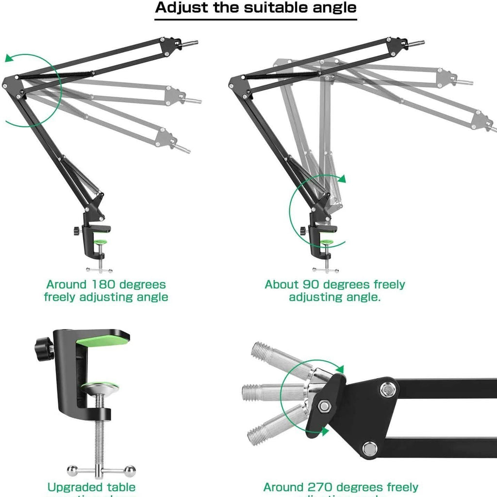 Microphone Arm Stand with Mic Boom Arm Stand