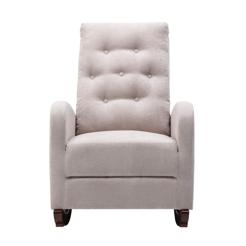 Mid-Century Modern Nursery Rocking Chair Armchair