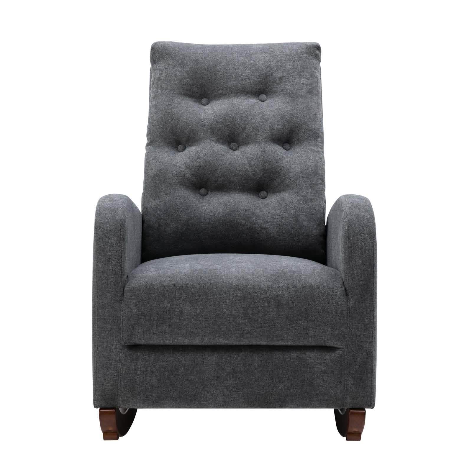 Mid-Century Modern Nursery Rocking Chair Armchair