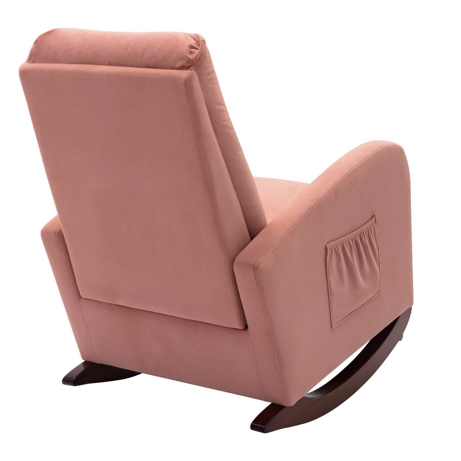 Mid-Century Modern Nursery Rocking Chair Armchair