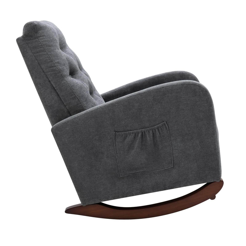 Mid-Century Modern Nursery Rocking Chair Armchair