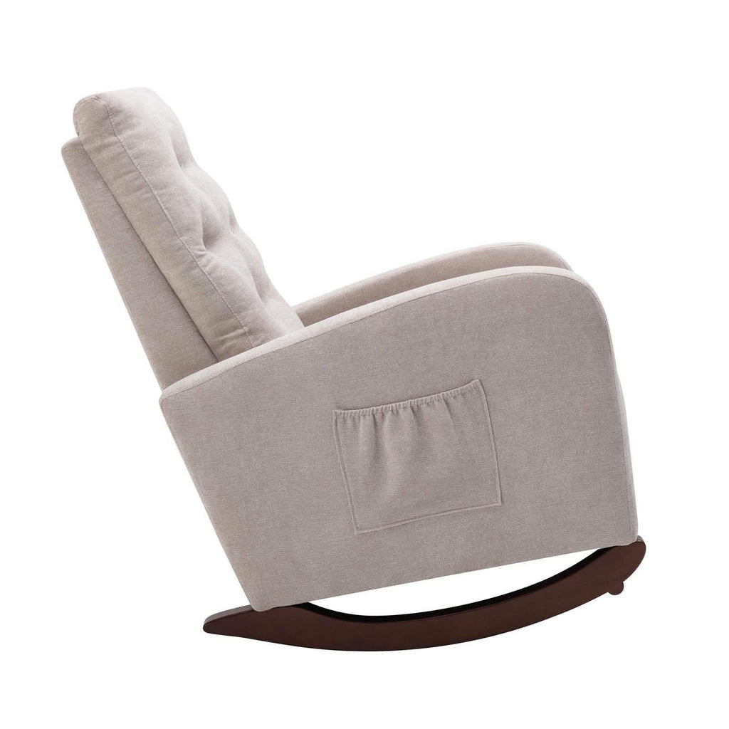 Mid-Century Modern Nursery Rocking Chair Armchair