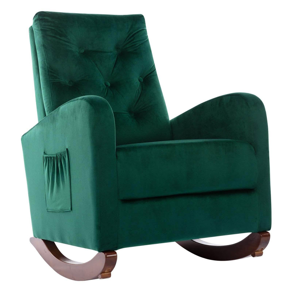 Mid-Century Modern Nursery Rocking Chair Armchair