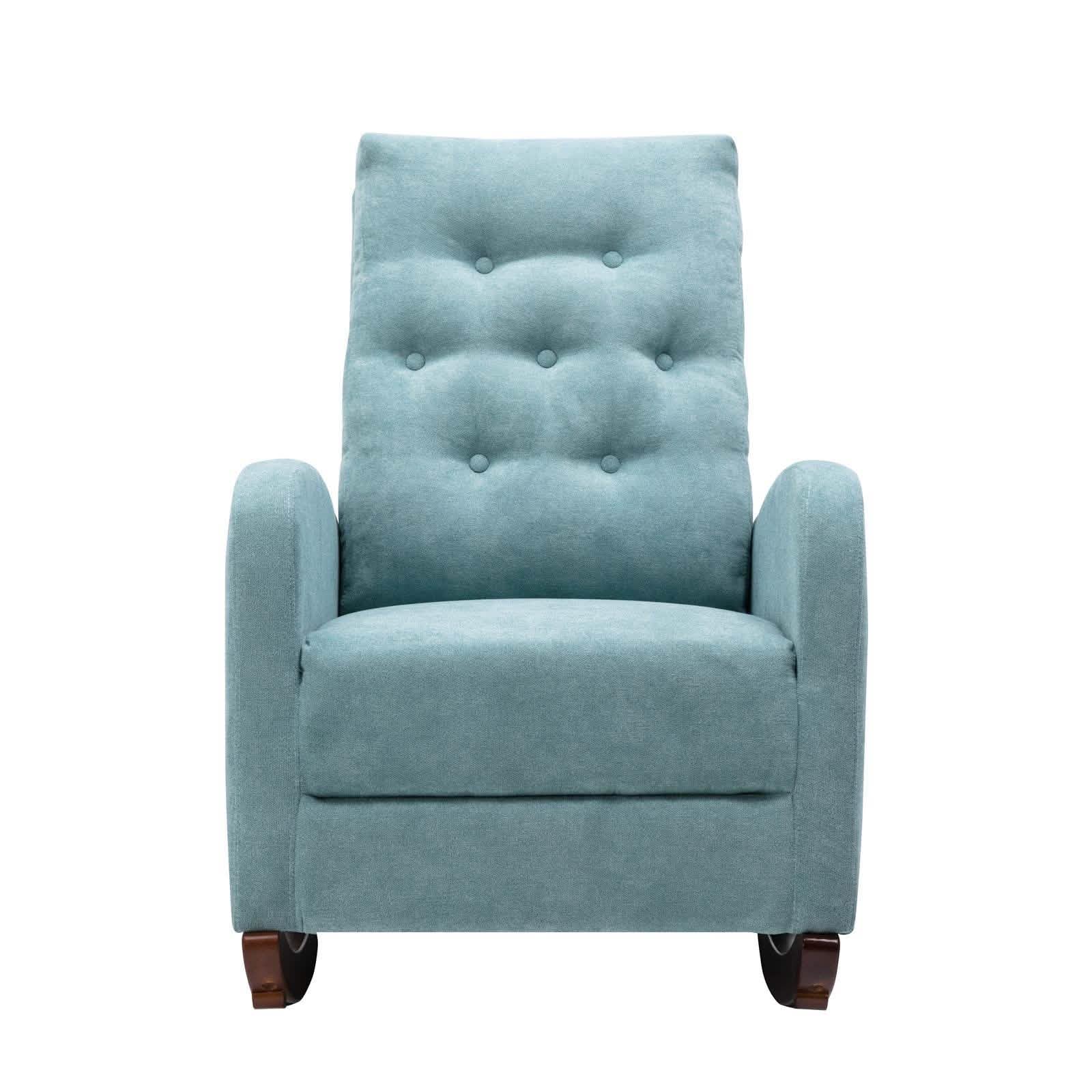 Mid-Century Modern Nursery Rocking Chair Armchair