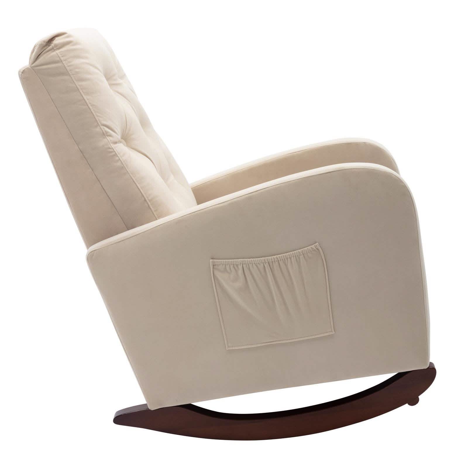 Mid-Century Modern Nursery Rocking Chair Armchair