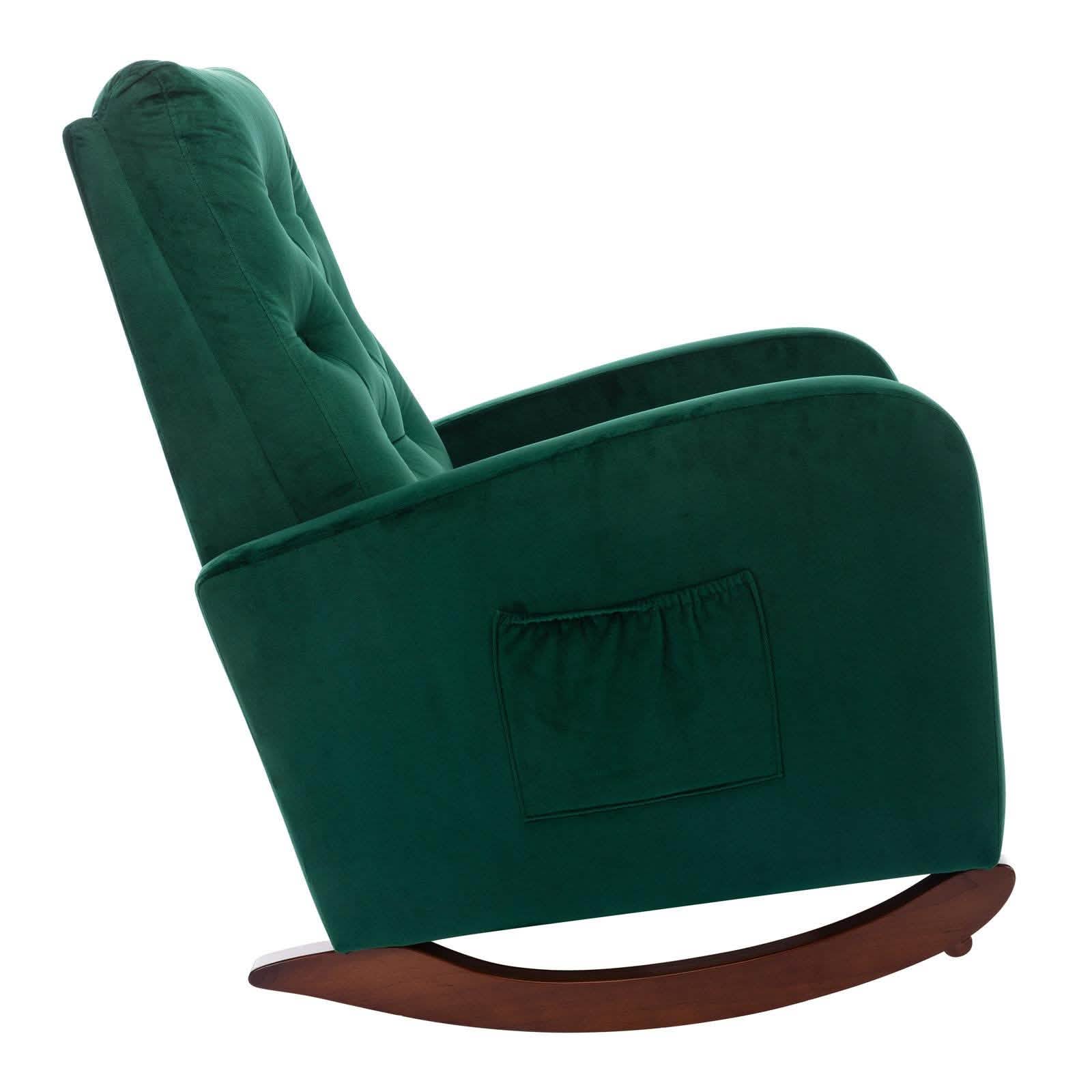 Mid-Century Modern Nursery Rocking Chair Armchair
