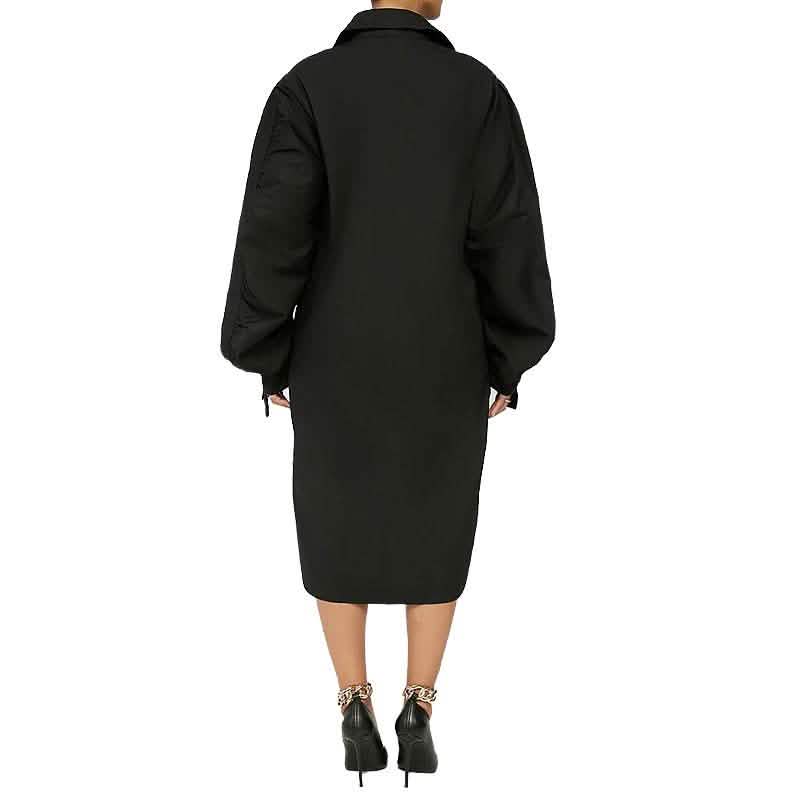 Midi Dress Long Sleeve Classic Spring Summer Casual Modern Oversized