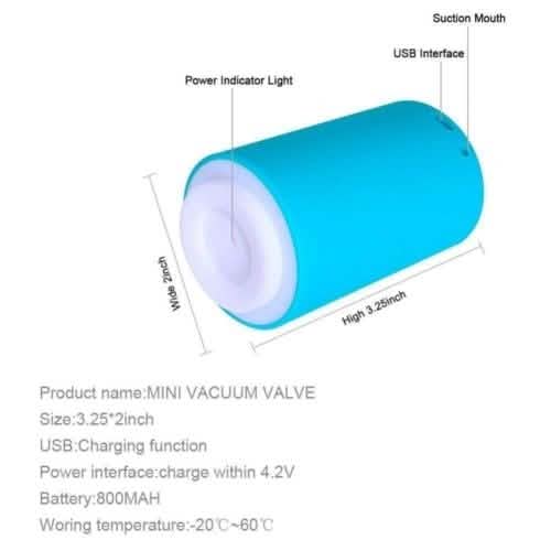 Mini Automatic Compression Vacuum Pump Portable Sealing Food Vacuum Sealer Bags