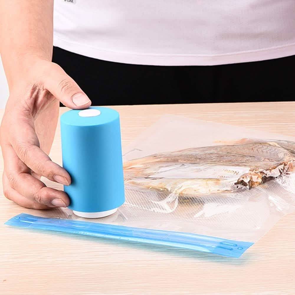 Mini Automatic Compression Vacuum Pump Portable Sealing Food Vacuum Sealer Bags