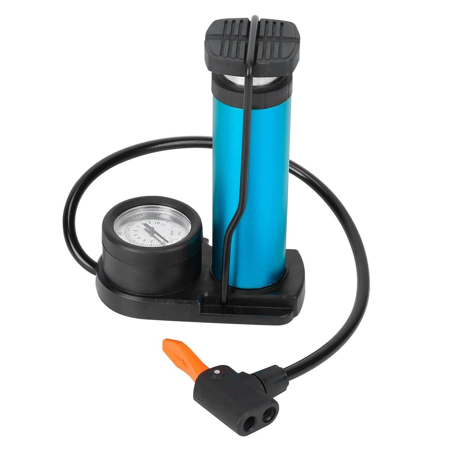 Mini Bike Foot Pump Portable Bicycle Tire Inflator