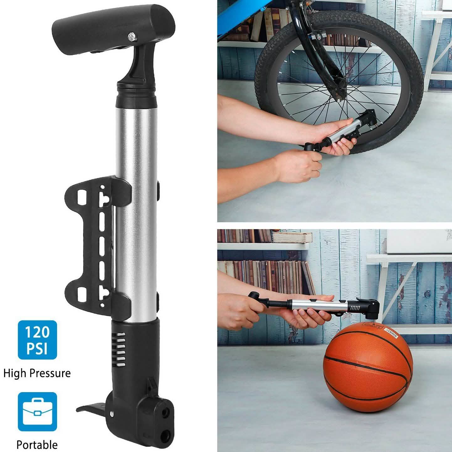 Mini Bike Pump Portable Bicycle Tire Inflator