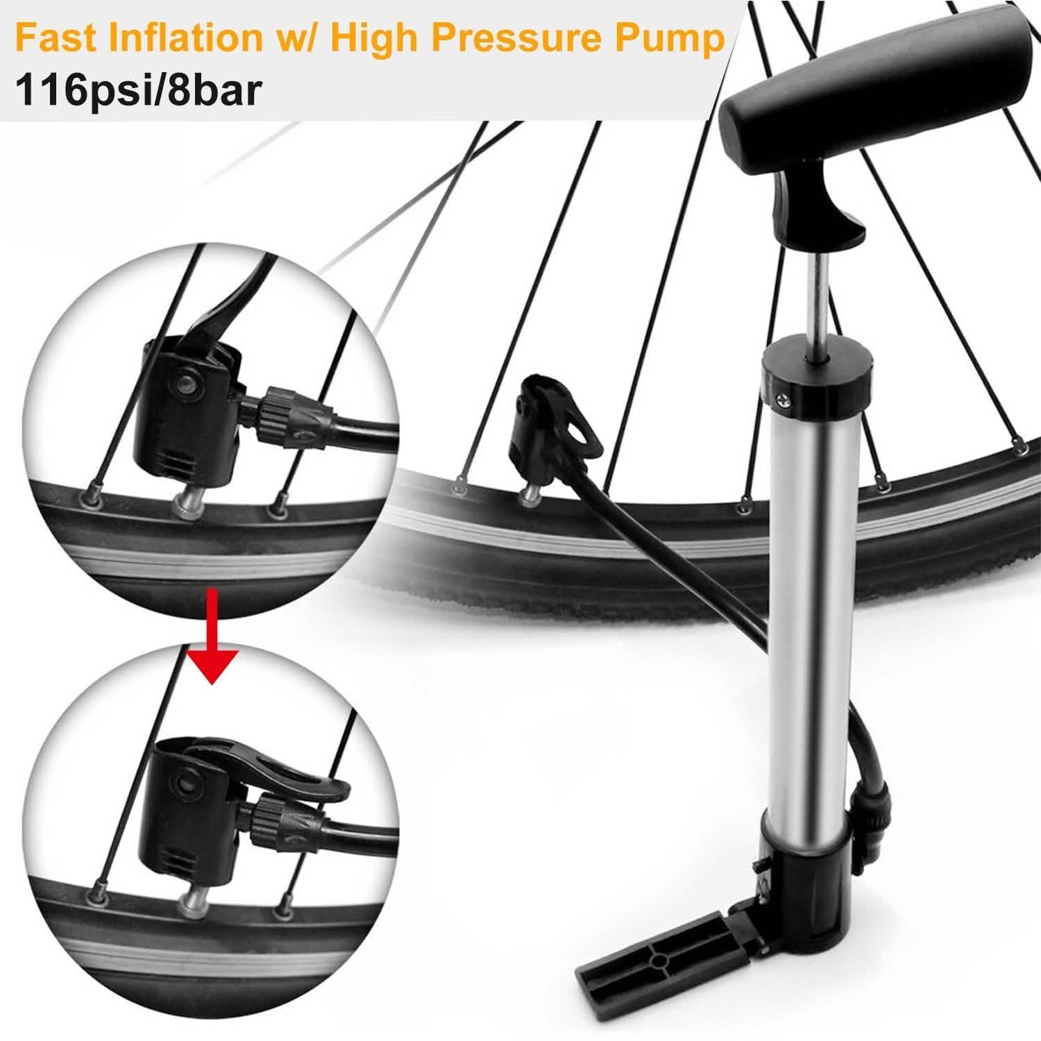 Mini Bike Pump Portable Bicycle Tire Inflator