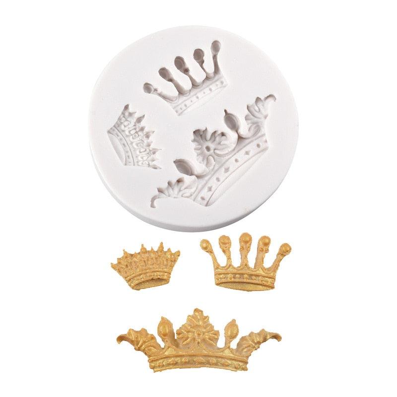Mini Crown Silicone Mold Creative Cake Decoration Tool Practical Cake Mold Chocolate Mold Baking Tool Accessories Cake Tool Crown Fondant Silicone Molds Chocolate Candy Cake Decorating Tools Cake Supplies
