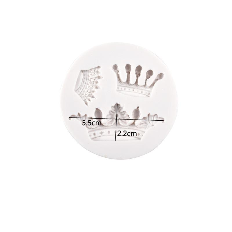 Mini Crown Silicone Mold Creative Cake Decoration Tool Practical Cake Mold Chocolate Mold Baking Tool Accessories Cake Tool Crown Fondant Silicone Molds Chocolate Candy Cake Decorating Tools Cake Supplies