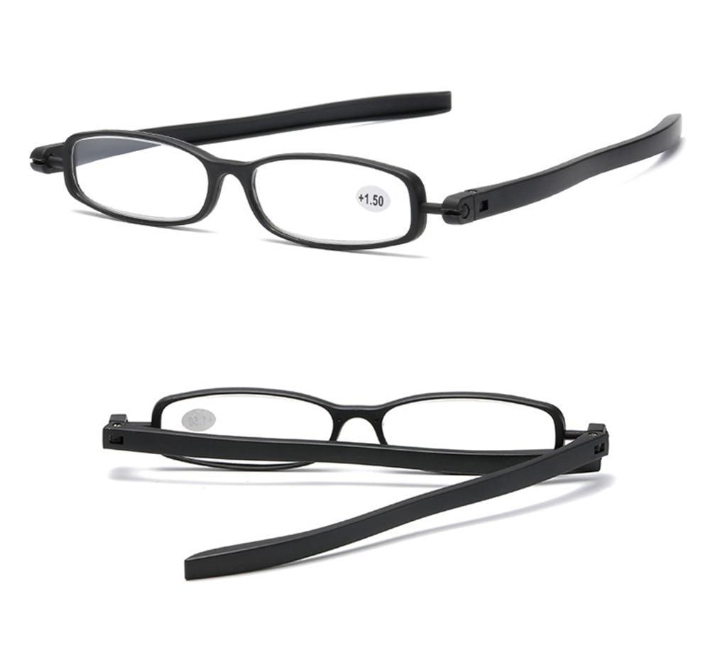 Mini Design Reading Glasses For Men Women Rotating Small Oval Presbyopia Eyewear Portable Unisex Reader Eyeglasses Mini Compact Slim Reading Glasses Lightweight Portable Readers
