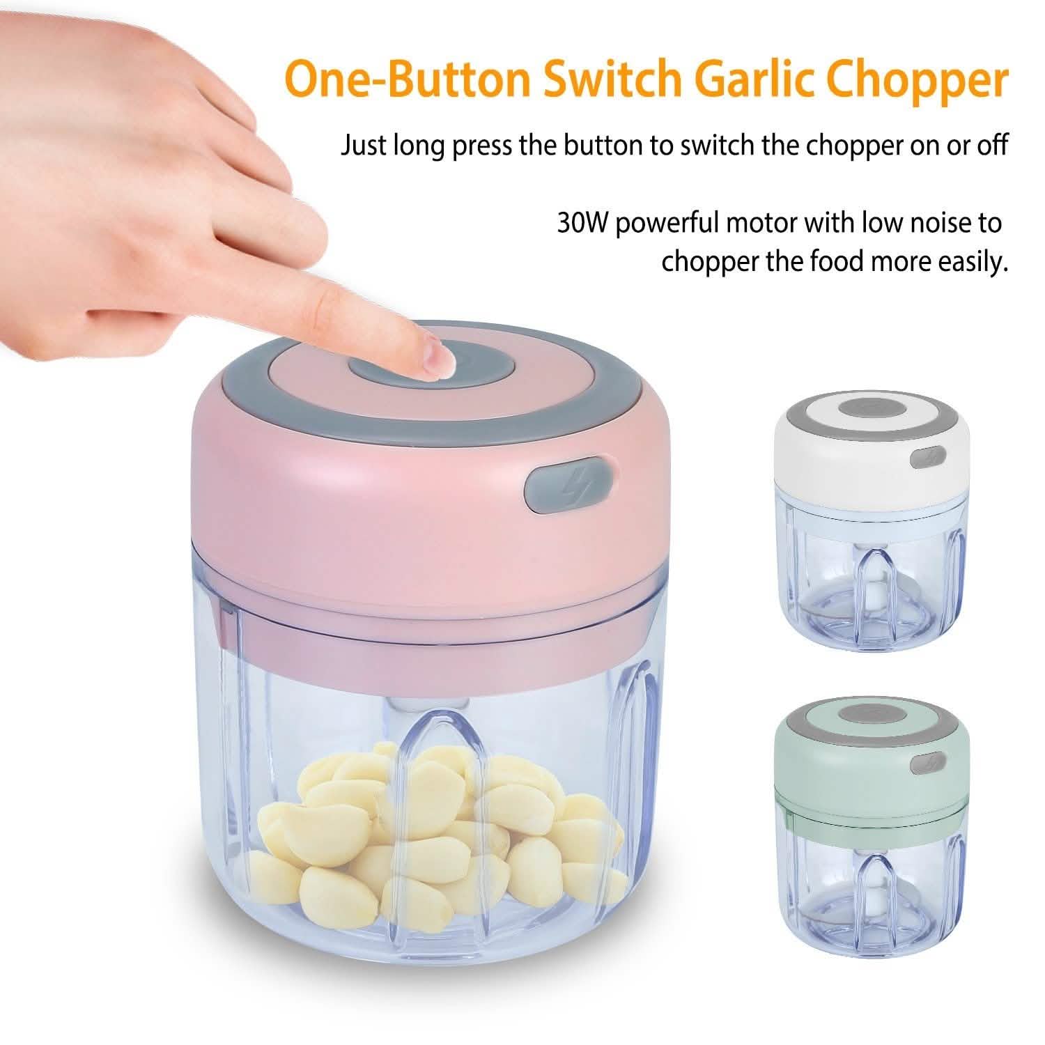Mini Electric Cordless Garlic Chopper