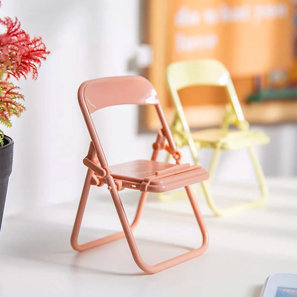 Mini Folding Chair Phone Holder