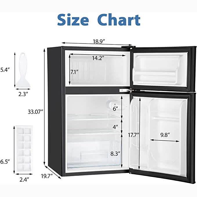 Mini Fridge with Freezer