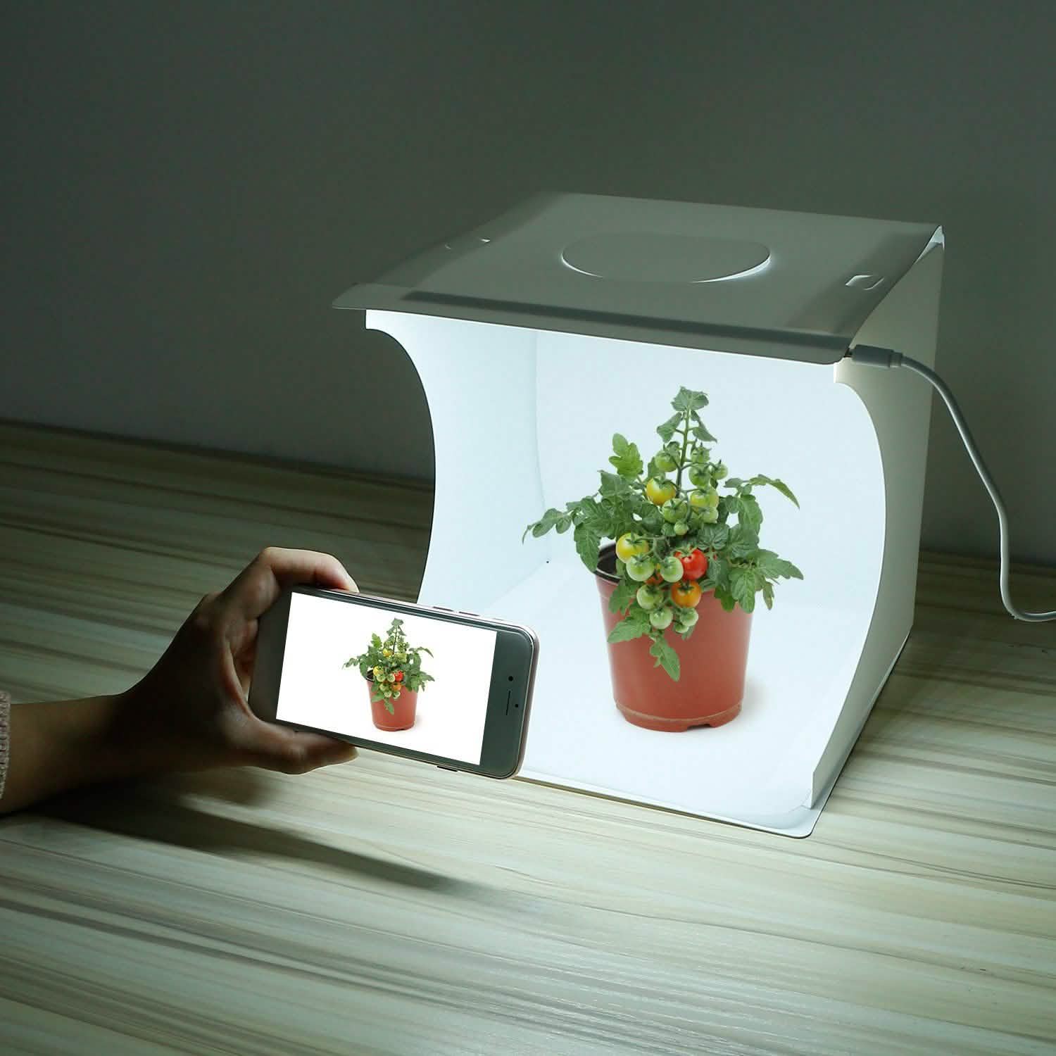 Mini Photo Studio Box Photography with 6 Color Backdrops