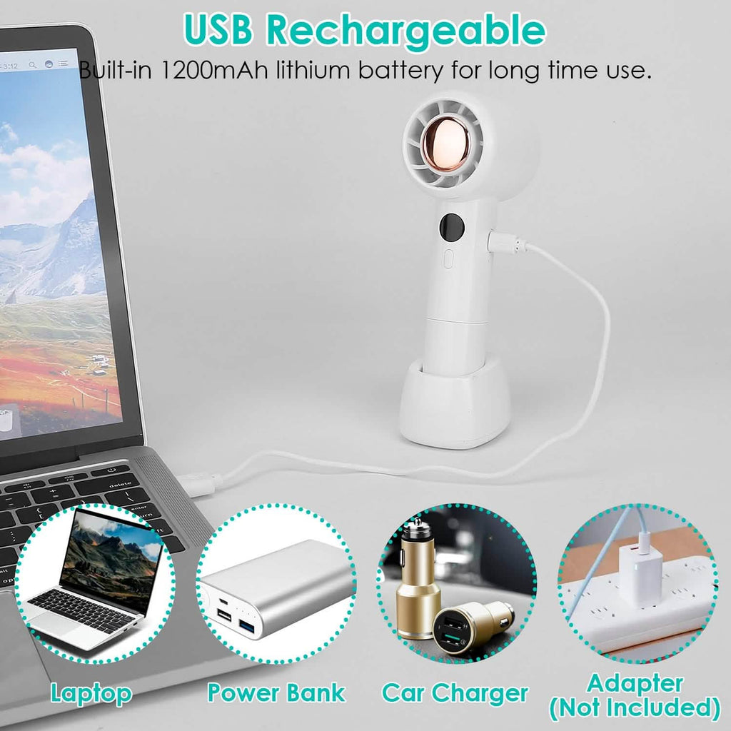 Mini Portable USB Rechargeable Handheld Cooling Fan