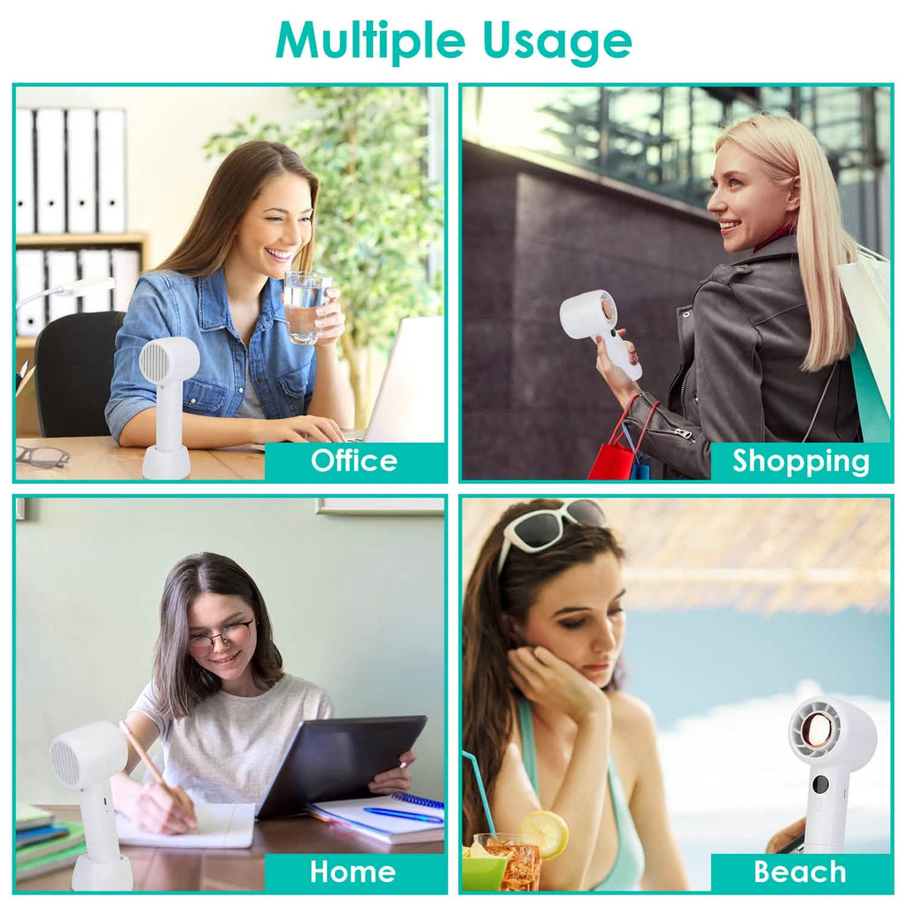 Mini Portable USB Rechargeable Handheld Cooling Fan