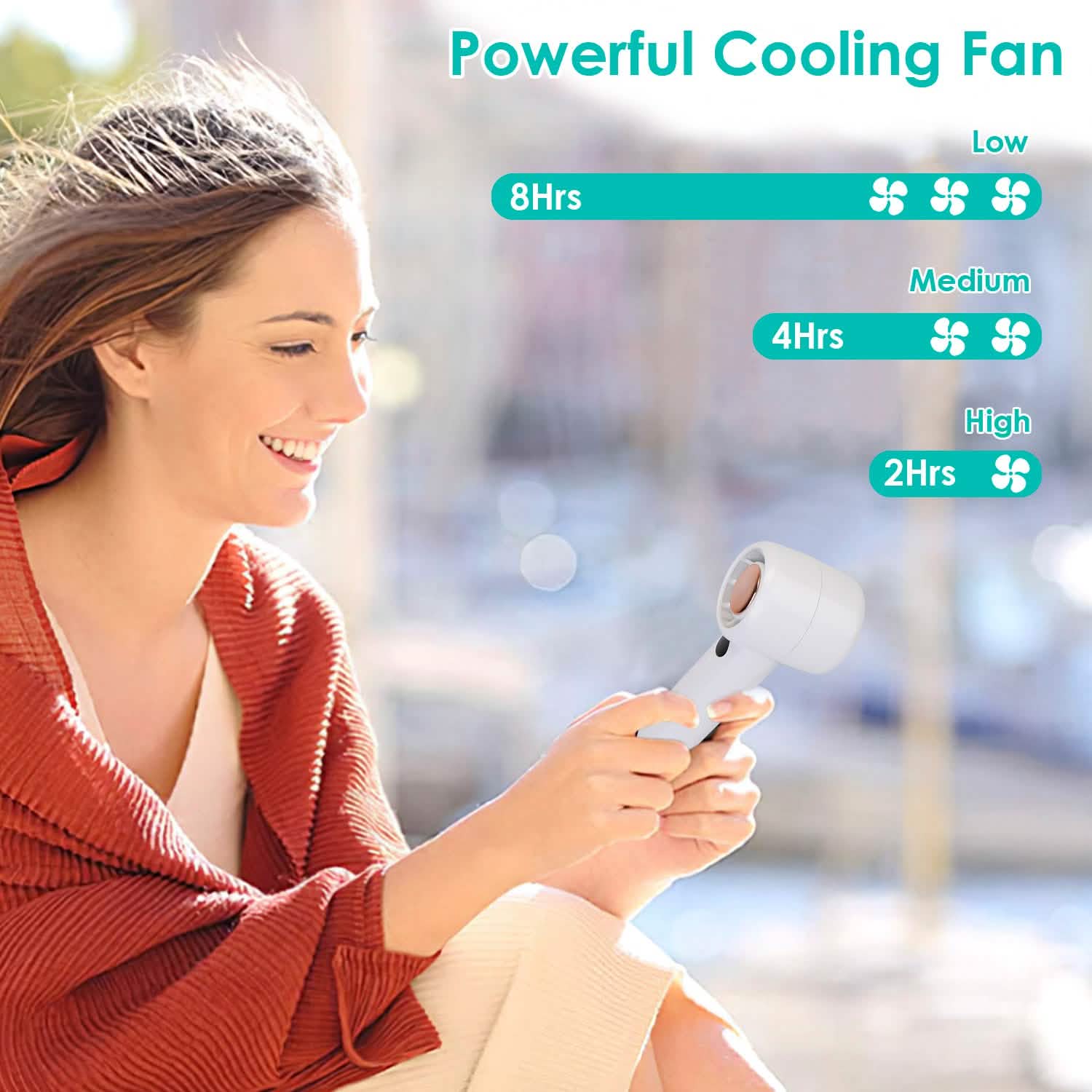 Mini Portable USB Rechargeable Handheld Cooling Fan