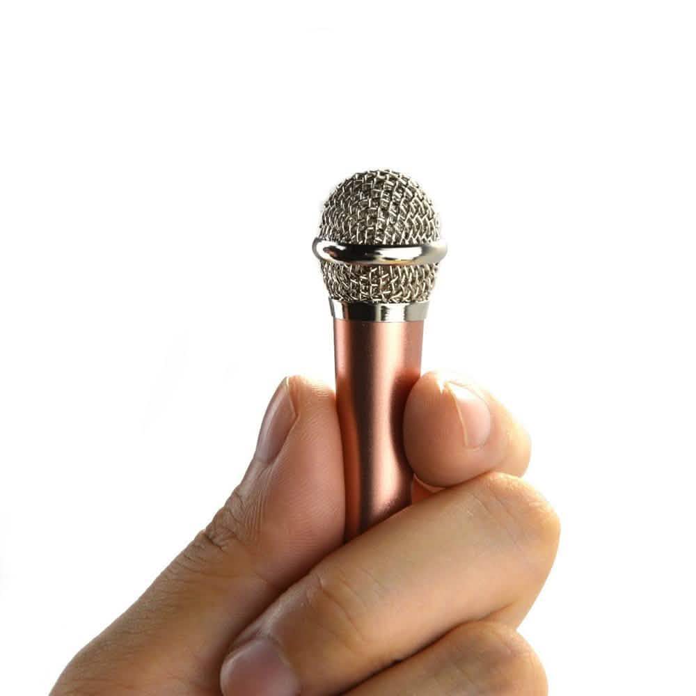 Miniature Metal Microphone for Karaoke with 3.5 mm Universal Cable