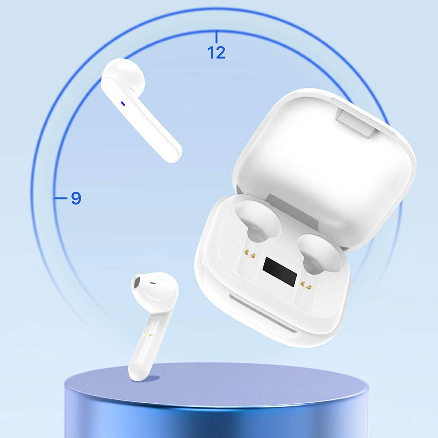 Miracase Wireless Earbuds Bluetooth 5.0 Headphones with USB-C Charging Case