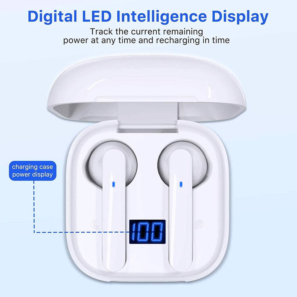 Miracase Wireless Earbuds Bluetooth 5.0 Headphones with USB-C Charging Case