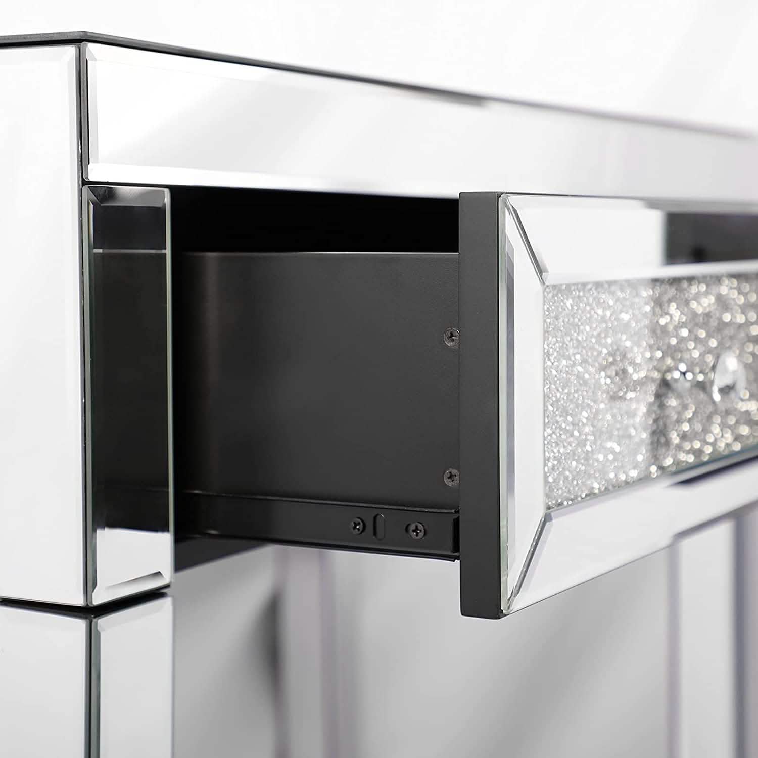 Mirror Desk Dresser with 2 Drawers