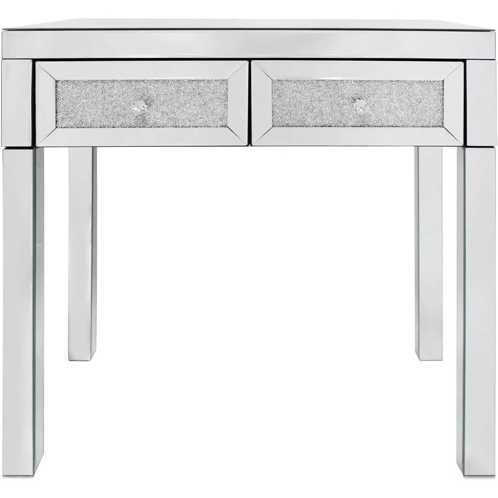 Mirror Desk Dresser with 2 Drawers