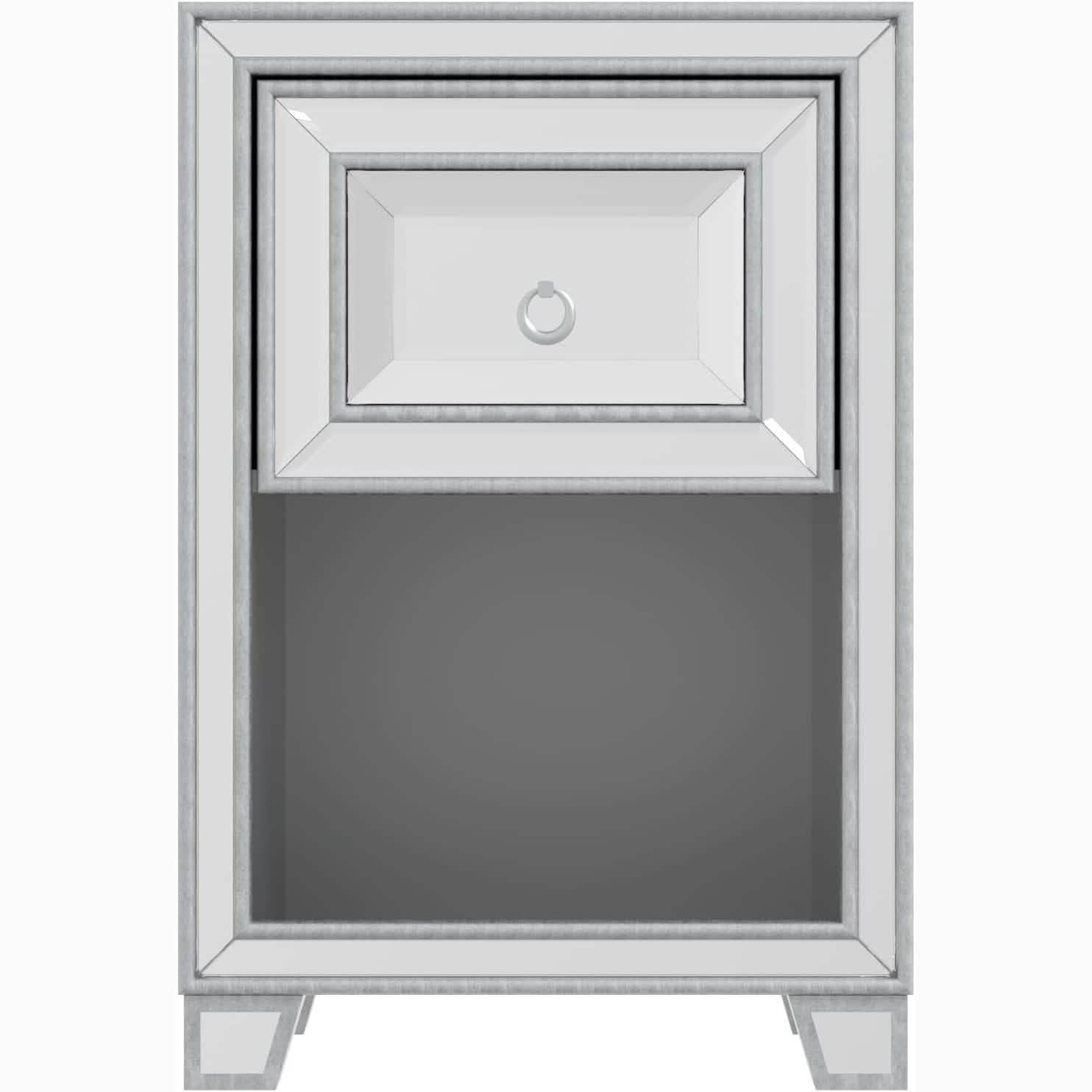 Mirrored Accent Bedside Coffee Table