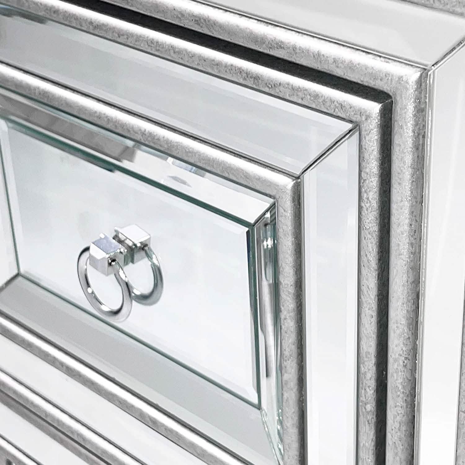 Mirrored Accent Bedside Coffee Table