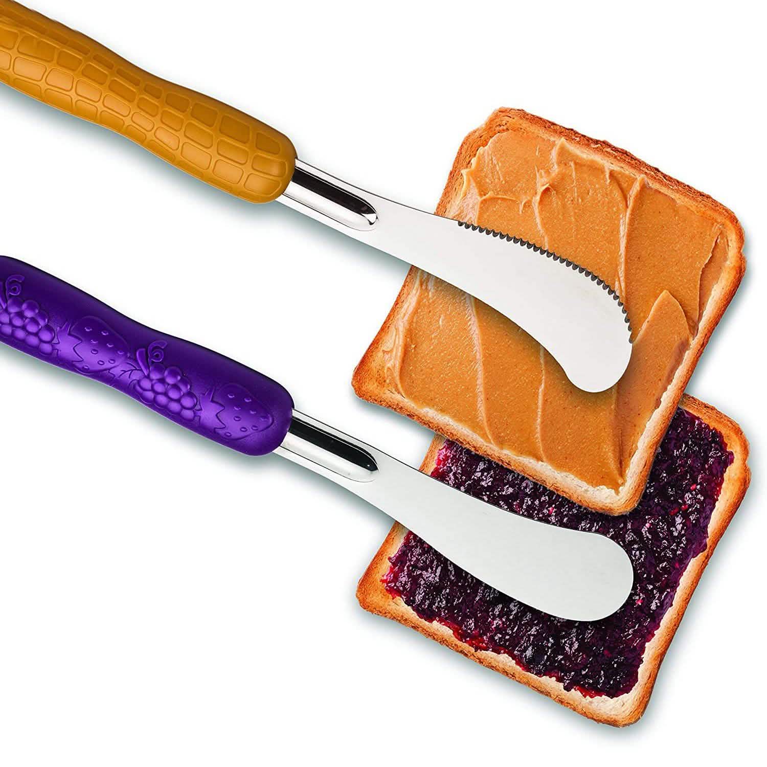 Mobi Peanut Butter and Jelly Knife and Spreader Set
