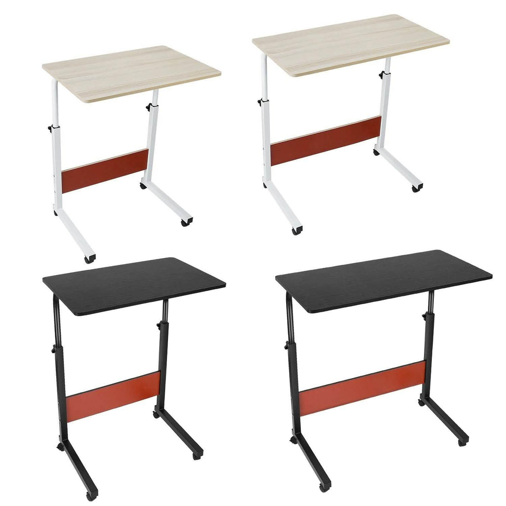 Mobile Laptop Desk Height Adjustable Rolling Wheels