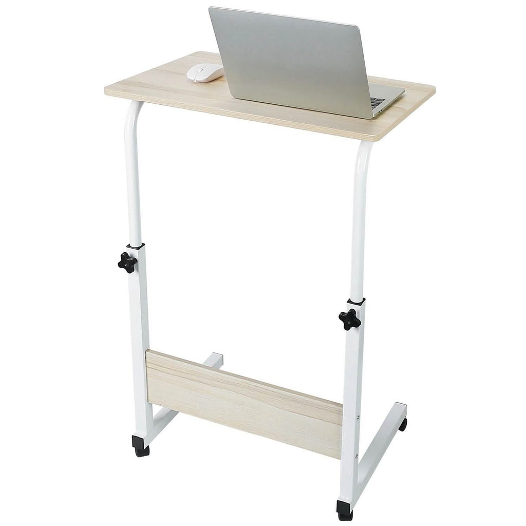 Mobile Laptop Desk Height Adjustable Rolling Wheels