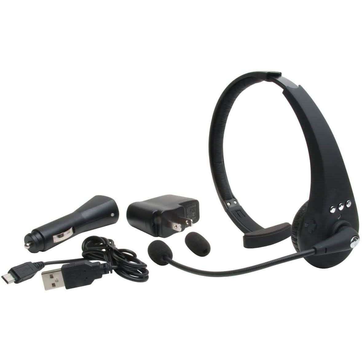 Mobile Spec MSCBTOHNCR Bluetooth Cellular Headset with Silencer RX and Recorder
