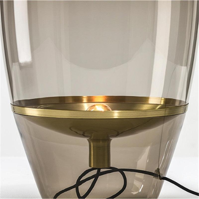 Modern Art Deco Living Room Table Lamp Glass Table Lamps for Living Room Home Deco Indoor Bedside Lamp Decorative Table Lamp Cute Study Lamps for Bedroom Décor