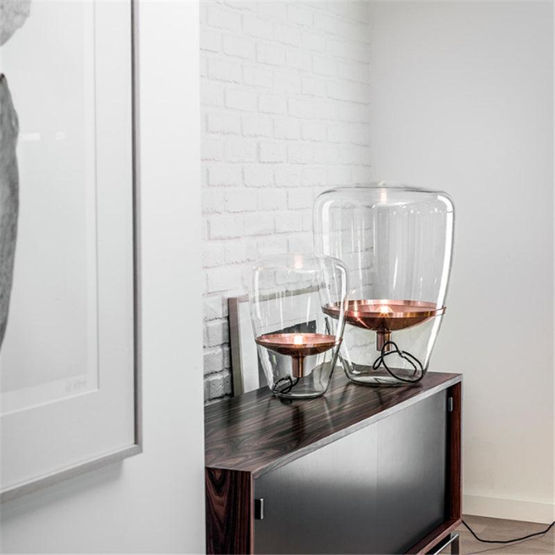 Modern Art Deco Living Room Table Lamp Glass Table Lamps for Living Room Home Deco Indoor Bedside Lamp Decorative Table Lamp Cute Study Lamps for Bedroom Décor