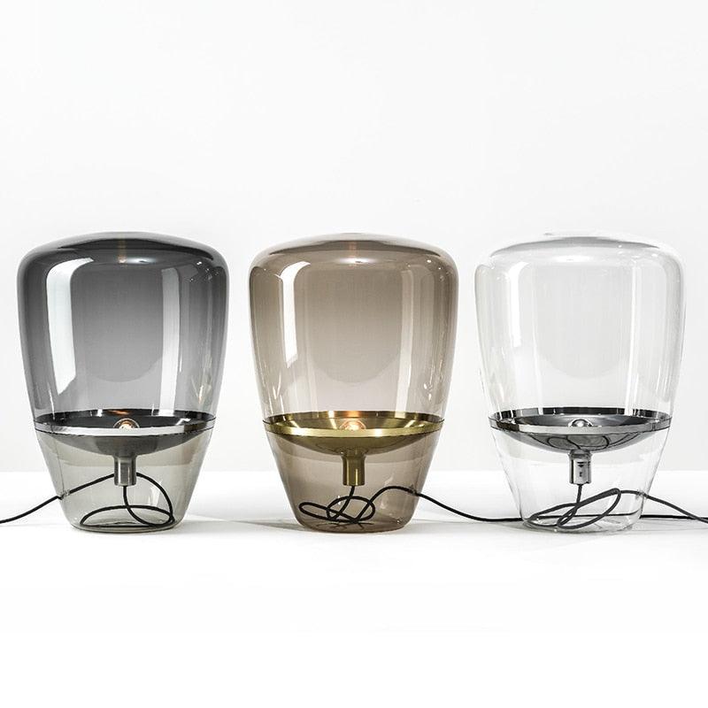Modern Art Deco Living Room Table Lamp Glass Table Lamps for Living Room Home Deco Indoor Bedside Lamp Decorative Table Lamp Cute Study Lamps for Bedroom Décor