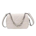 Modern Designer Metal Chain Clutches , Mini Shoulder Bag Satchel Style Nylon Small Crossbody Bags For Women And Girls
