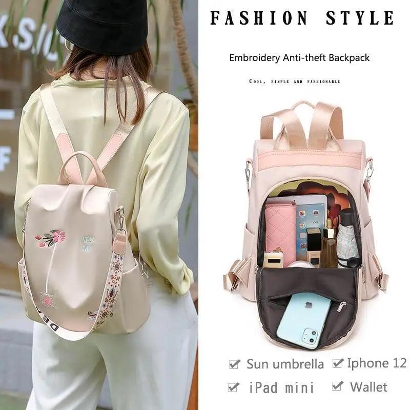 Modern Elegant  Waterproof Women's Backpack Fashionable Anti-theft Women Backpacks Nice Print School Bag High Quality Large Capacity Backpack