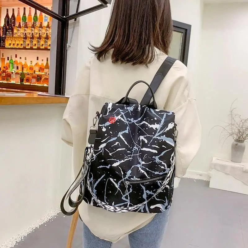Modern Elegant  Waterproof Women's Backpack Fashionable Anti-theft Women Backpacks Nice Print School Bag High Quality Large Capacity Backpack